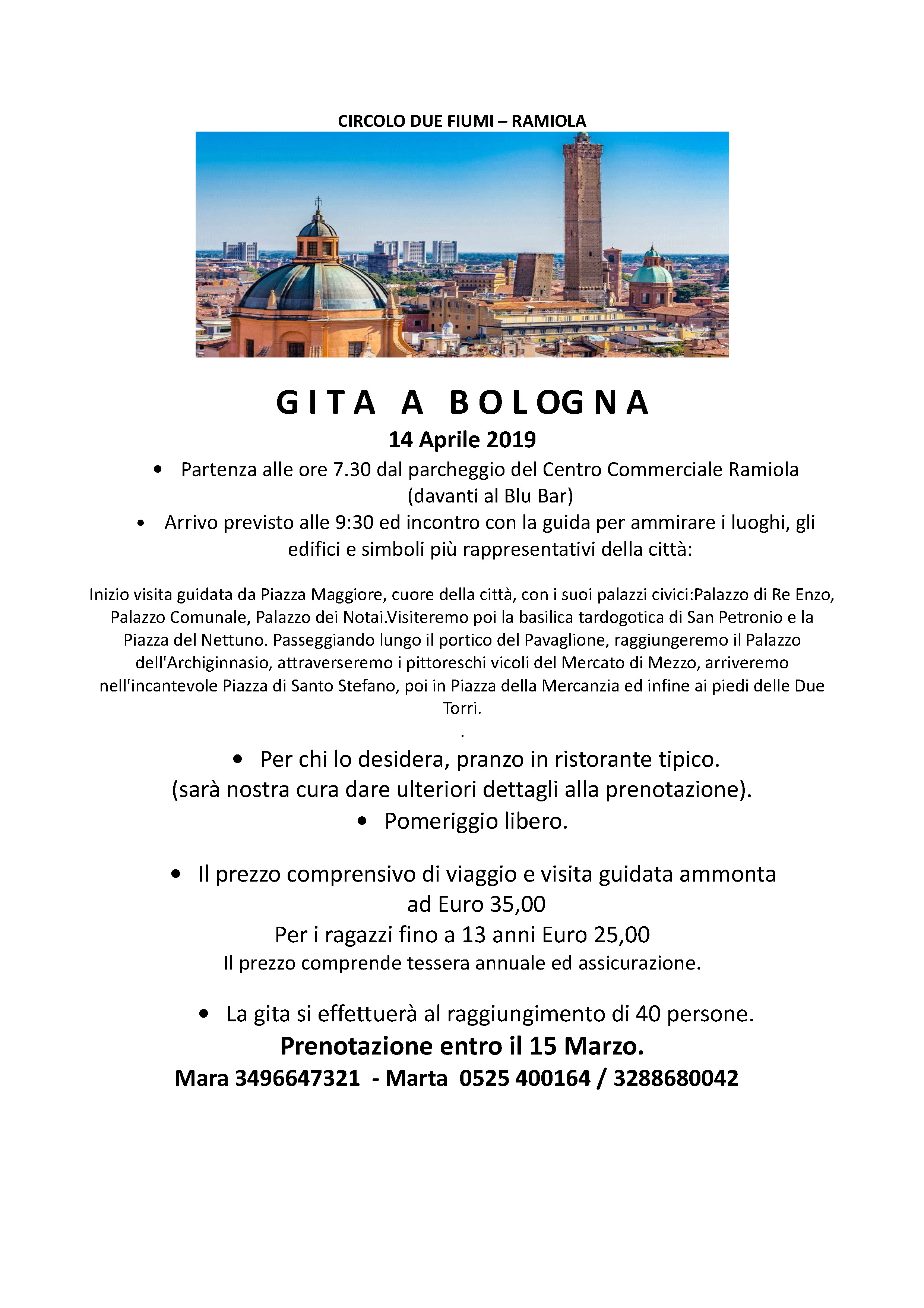Gita Bologna Pagina 1